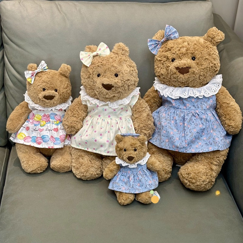 Jellycat bartholomew ชุดเสื้อผ้าคอลเลกชัน 16/28/36/47 ซม.bartholomew เสื้อผ้าเด็ก bartholomew หมูเสื้อผ้ากระโปรงตุ๊กตาการ์ตูนอุปกรณ์เสริม