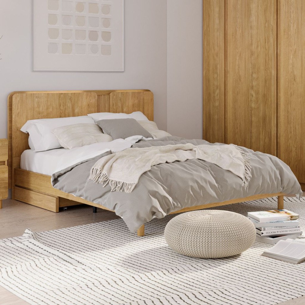 SB Design Square เตียงนอน ขนาด  รุ่น Skift Light Wood (164x210x100 ซม.) แบรนด์ SB FURNITURE