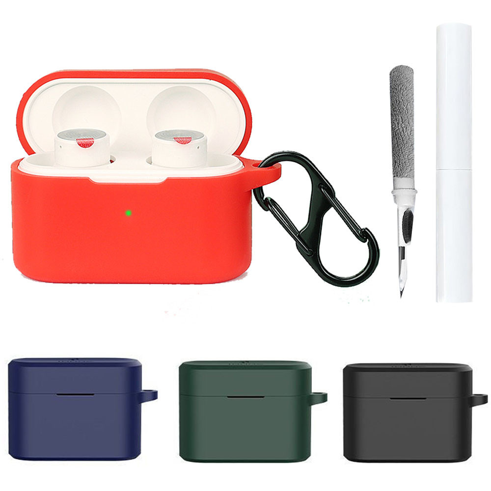 สําหรับ 1MORE Pistonbuds Pro หูฟังไร้สายเคสซิลิโคนป้องกัน + ชุดทําความสะอาด