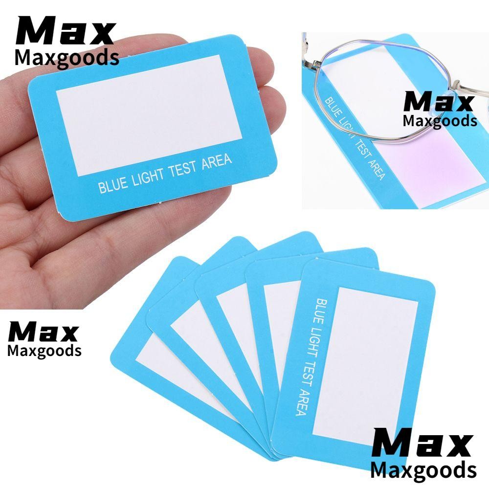 MAXG 5 ชิ้น/เซ็ต แผ่นทดสอบป้องกันแสง Blue Light และ UV ทนทาน
