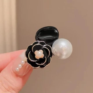 กิ๊บติดผมลาย Camellia Pearl กิ๊บติดผมดอกกุหลาบ สไตล์เรโทร กิ๊บติดผมสวยๆ ส่งไวจากไทย