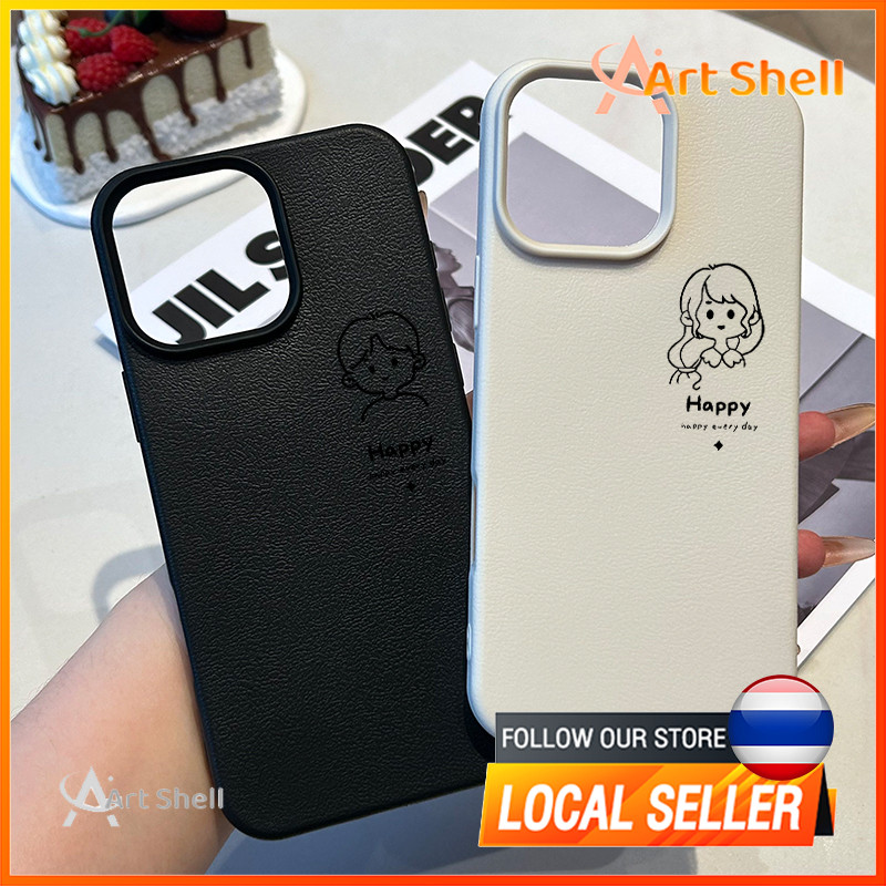 แอปเปิ้ลโทรศัพท์ เด็กชายสไตล์สเก็ตช์ for iPhone เคสไอโฟน 13 12 11 PRO MAX X XS MAX 16 15 14 XR 7/8PLUS จัดส่งจากประเทศไท