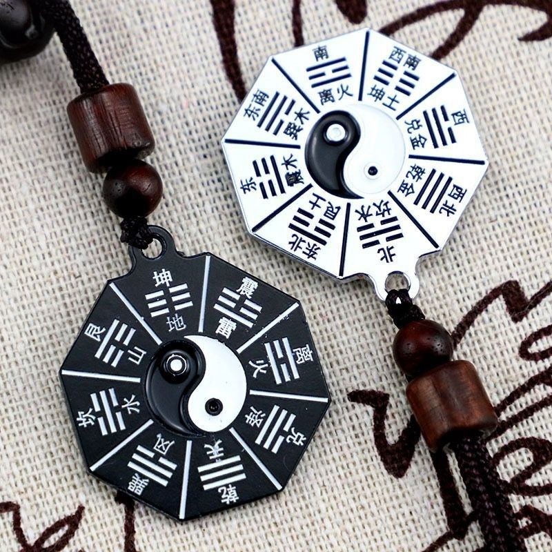 เครื่องประดับลัทธิเต๋า จี้ยินหยางไทชι สองด้าน ทำจากโลหะผสม ปลอดภัยสำหรับสวมใส่ - รูปที่ 7