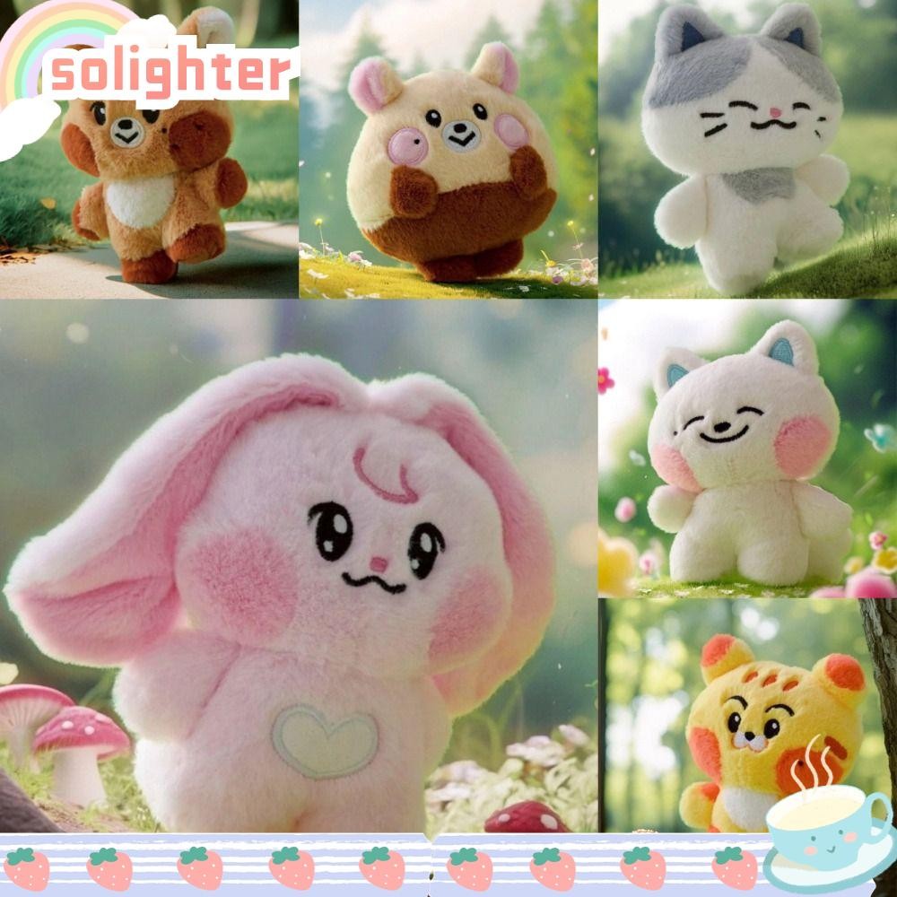 SOLIGHTER Won ของเล่นตุ๊กตาหนุ่ม, ผ้าฝ้าย Kpop Ive ตุ๊กตาตุ๊กตา, การ์ตูน Ive รูป Plushies ของขวัญ