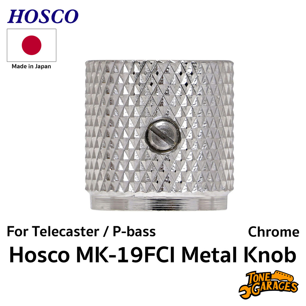 Hosco MK-19FCI Metal Knob for Telecaster and P-bass จุกโวลุ่มเหล็ก Made in Japan