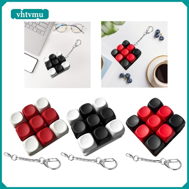 [vhtvmu] Keyboard Clicker Sensory Toy Birthday Friends Gift Keyboard Fidget Keychain