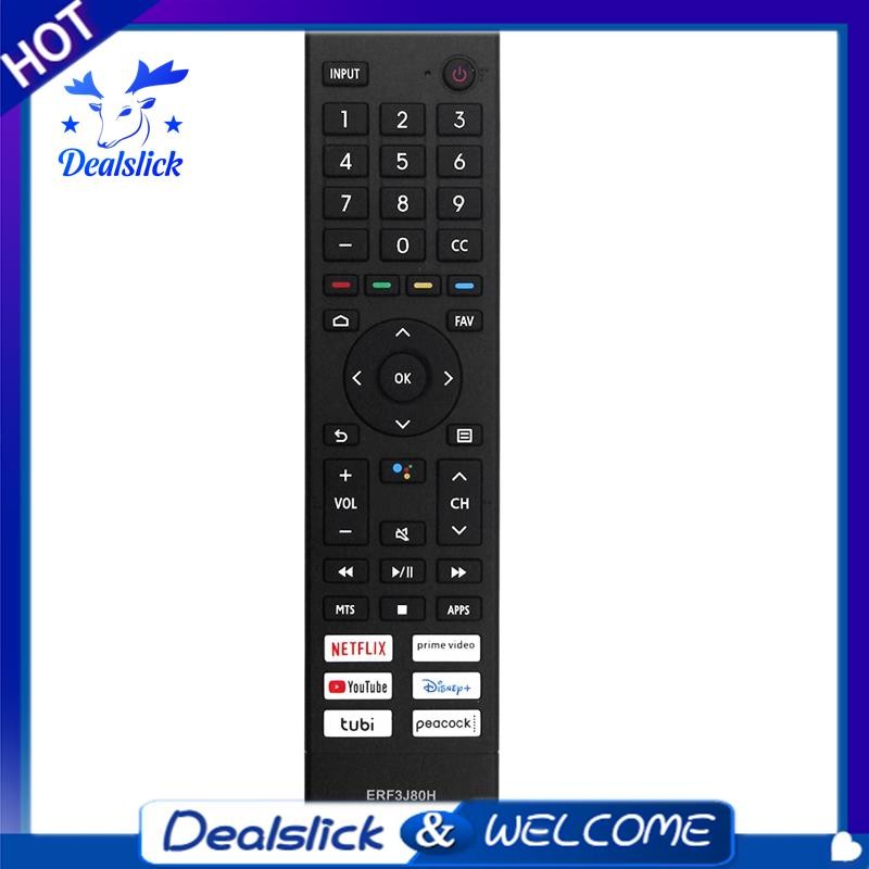 1 ชิ้นเปลี่ยน ERF3J80H Universal Remote Replacement Parts สําหรับ 4K UHD Android สมาร์ททีวี A6G U8G 