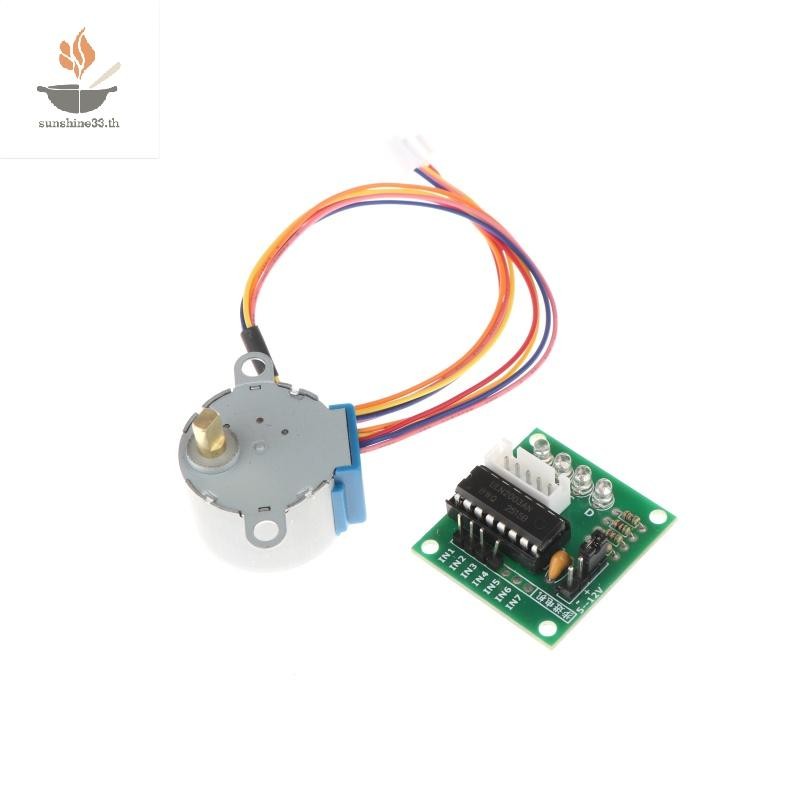 THSUN 28BYJ-48-5V 5 สาย 4 เฟส Stepper Motor + Driver Board ULN2003 สําหรับ 1 X Stepper Motor +1x ULN