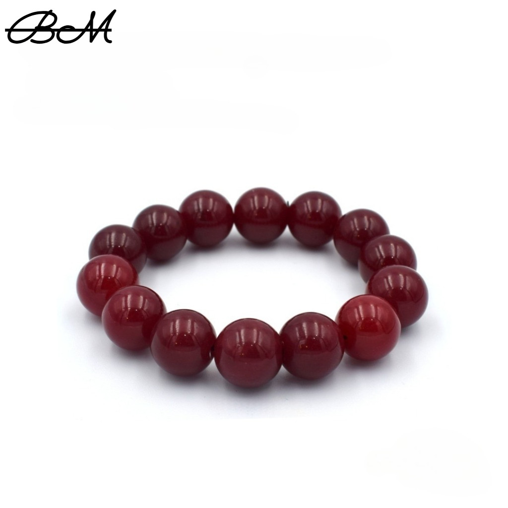 สร้อยข้อมือทับทิมสีแดงแท้ หินธรรมชาติ 12 มม. เพื่อมอบความมั่งคั่งและความปลอดภัย พร้อมเป็นของขวัญให้ทุกคน