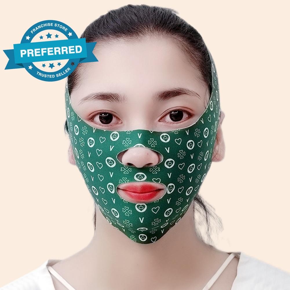 Sug V-face Mask Breathable Face Lifting Mask สลีปปิ้งมาส์ก W7