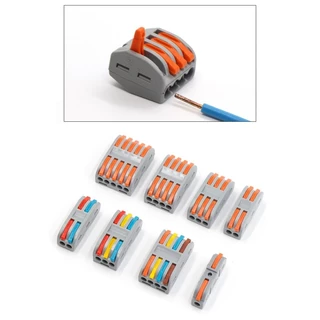 (1ชิ้น) PCT ขั้วต่อสายไฟ ตัวต่อสายไฟ Quick Wire Connector 32A 250VAC Terminal Connector Wire ข้อต่อสายไฟ Cable Joint ...