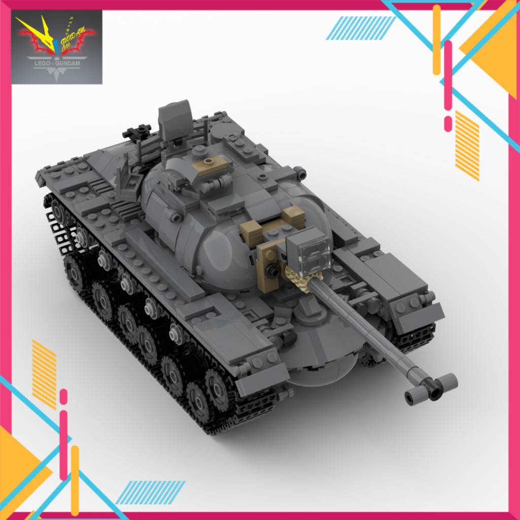 MOC Army Military Assembly Toy BM M48 Patton