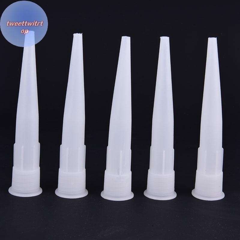 DOUSUN 20 ชิ้น Universal Caulking หัวฉีดแก้วกาว Tip ปากเครื่องมือก่อสร้างบ้าน TH