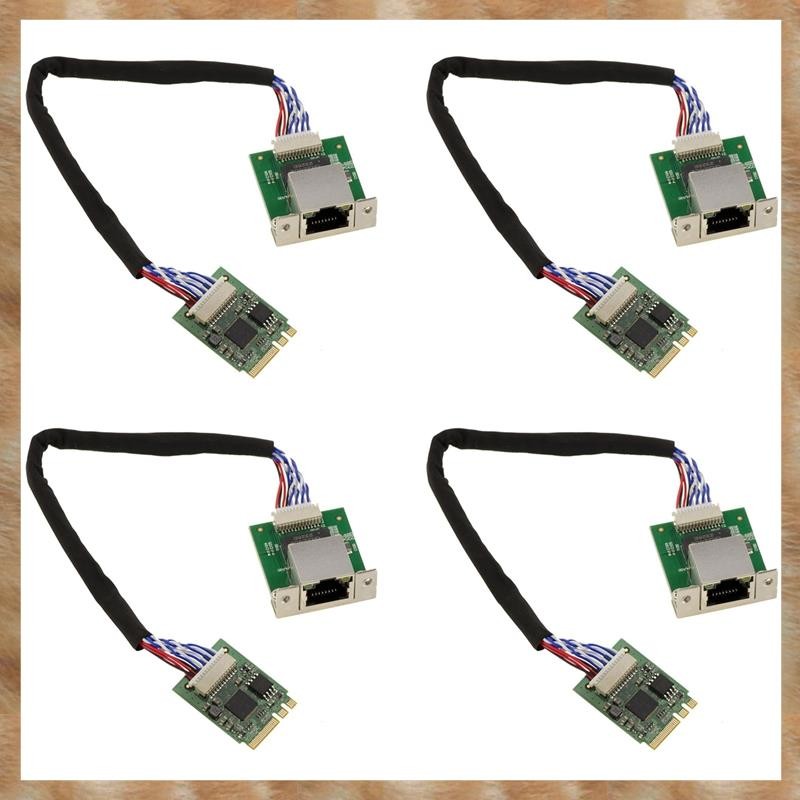 [KYG] 4X INFORMATIQUE M2 M.2 NGFF EC Key 2.5 Gigabit RJ45 LAN Ethernet 10 100 1000 1G 2.5G. พร้อมชิป