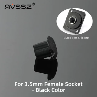 AVSSZ 20 ชิ้นเสียงและวิดีโอเชื่อมต่อซิลิโคนฝุ่น/กันน้ําสําหรับแจ็ค 3.5 6.35 USB RCA BNC RJ45 HDMI DVI VGA ซ็อกเก็ต