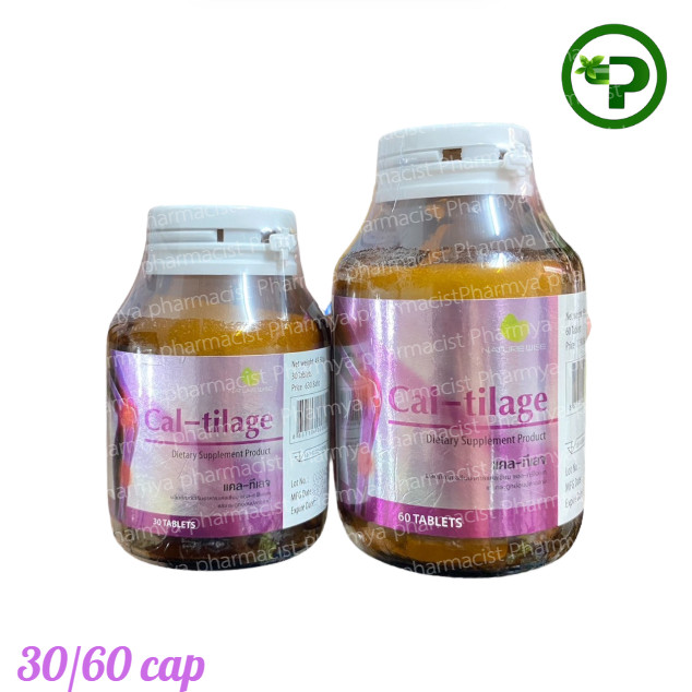 Cal-tilage 30/60 cap [ แคลทิเลจ 30/60 แคปซูล ] [Calcium+shark catilage]