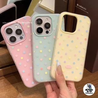 จุดสีเคสโทรศัพท์สําหรับ For iPhone 11ProMax 12Pro 13 14 15Pro Max 16Plus 13 11 16Pro เคส หญิงคนรักเพื่อนฝาครอบโทรศัพท์