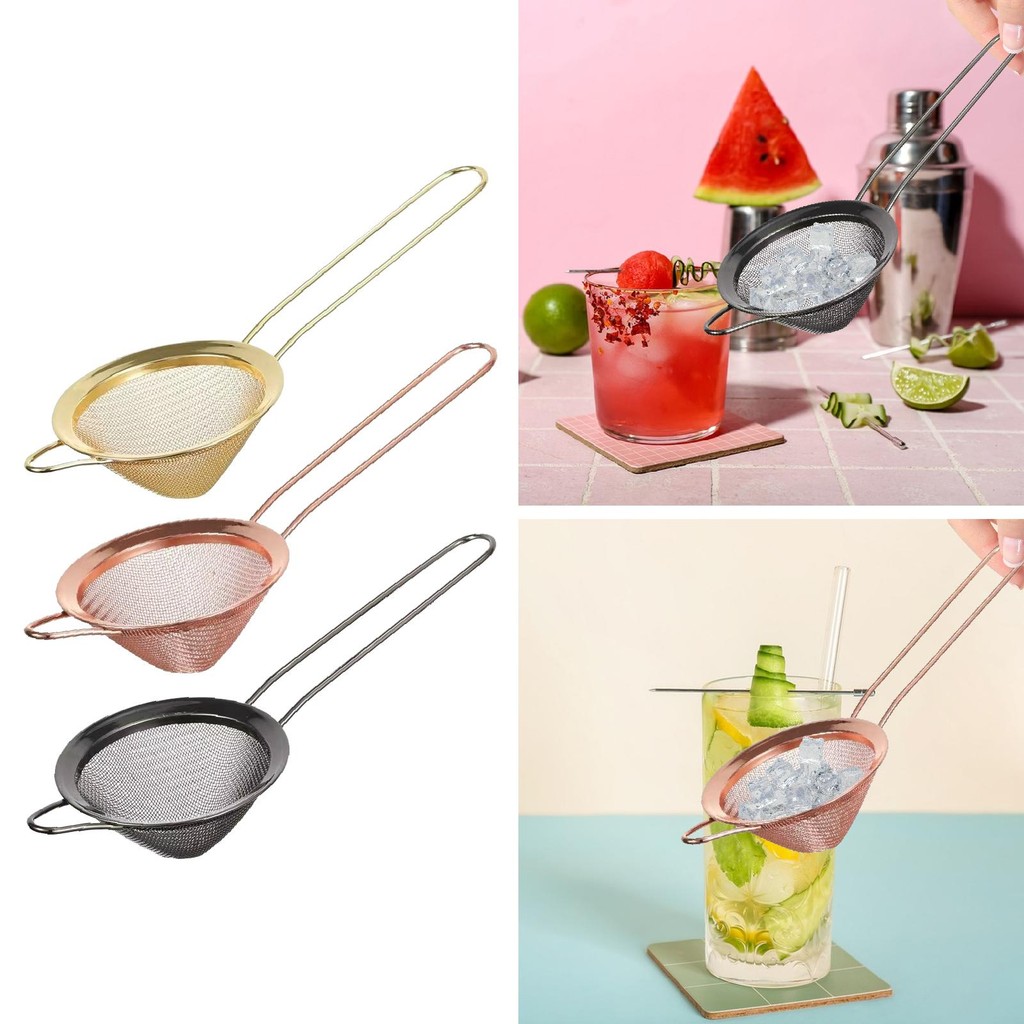 [mibum01eb] ขนาดเล็ก Matcha Sifter ตาข่ายละเอียดกรองชาทรงกรวยรูปมินิตะแกรงน้ําตาลไอซิ่งสําหรับความเค