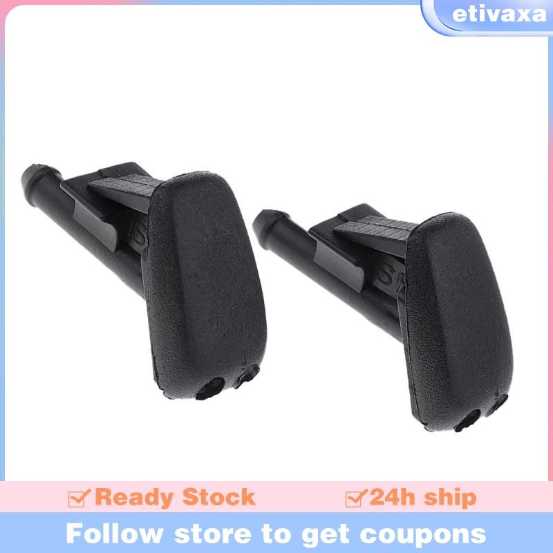 [Etivaxa] 2PCs ที่ปัดน้ําฝนสเปรย์น้ํา Jet เครื่องซักผ้าหัวฉีดสําหรับ BMW E90 E60 E46