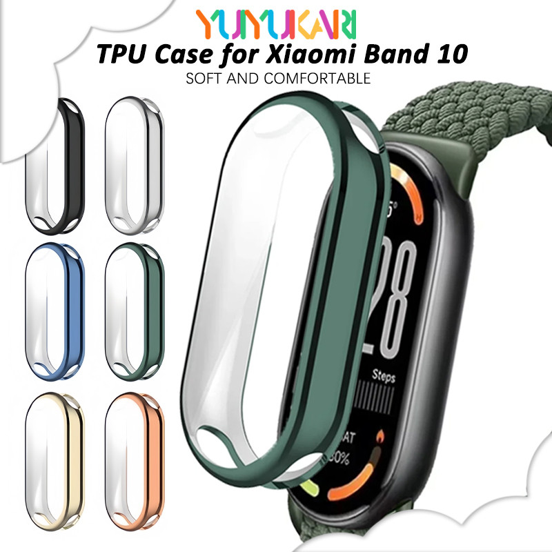 กรณี TPU สำหรับ for Xiaomi Mi Band 10 ฝาครอบอ่อนป้องกันหน้าจอ Gores อุปกรณ์เสริมป้องกันกันชนสำหรับ for Miband 10 NFC