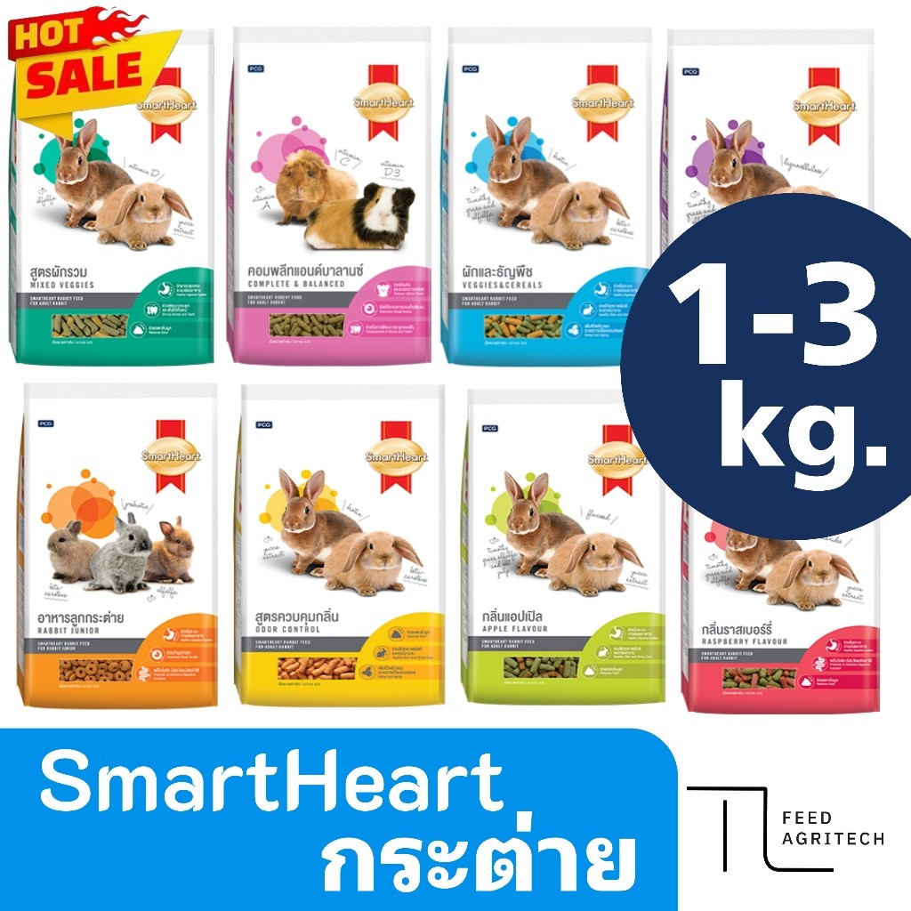 🐰 อาหารกระต่าย Smartheart Rabbit ส่งไว🔥ถูกไฟแล่บ🔥สมาร์ทฮาร์ท กระต่าย