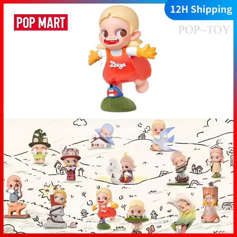 POPMART Zsiga borderline drifter Series Cute Figures Blind Box pop mart zsiga