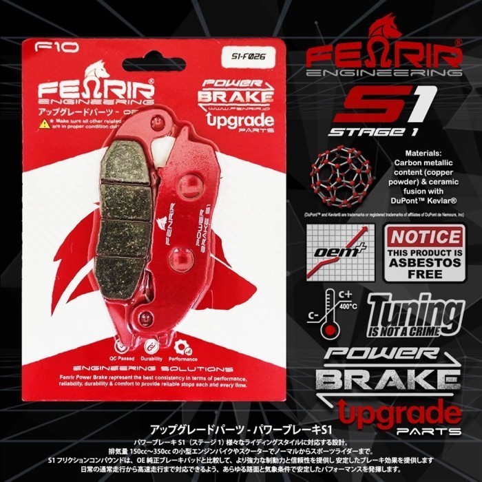 ผ้าเบรกลูกสูบ Nissin 2 Right Caliper