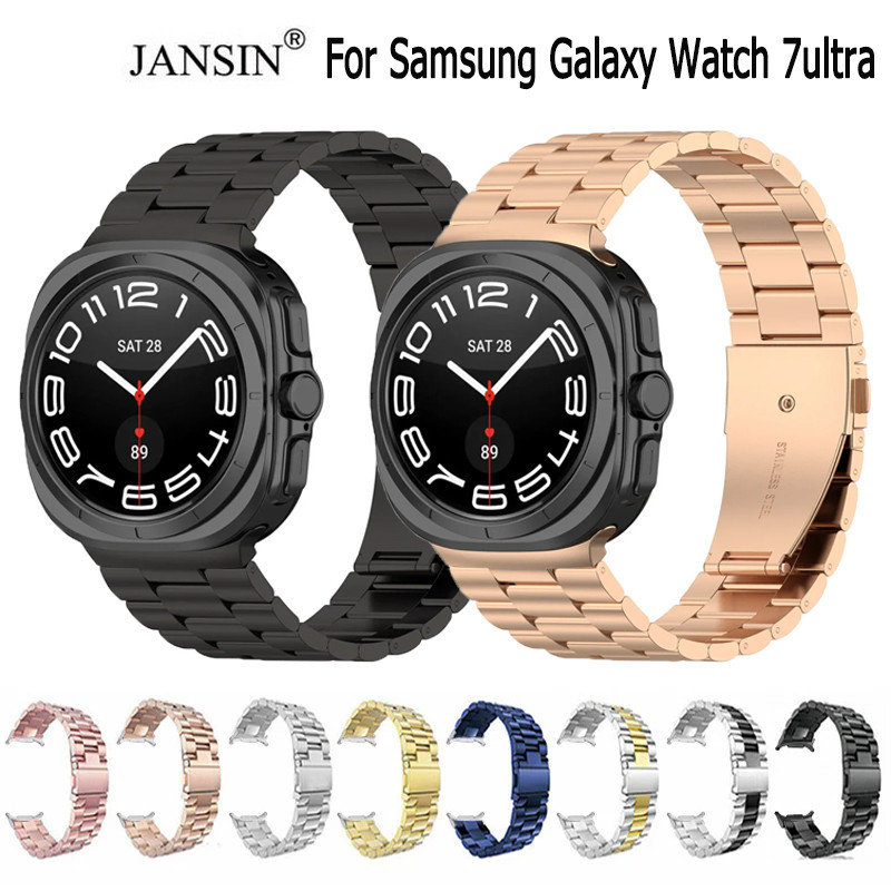 สายโลหะสําหรับ Samsung Galaxy Watch ultra 47 มม.สร้อยข้อมือ One Click สิ่งที่แนบมาสําหรับ Galaxy Watch ultra 47 มม.คลาสสิก Band