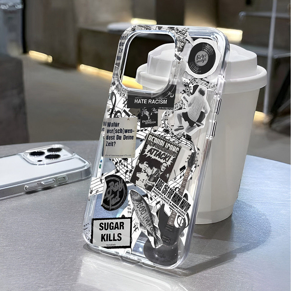 เคสอวกาศโปร่งใสสําหรับ iphone 15promax 14 11 13 12 7Plus X XS Max 8 7 ป้ายแฟชั่น ฝาครอบกันกระแทก