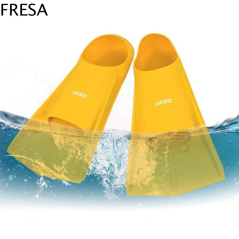 ตีนกบดําน้ํา FRESA, PVC Streamlined ตีนกบว่ายน้ํา, อุปกรณ์ฝึกซ้อมการออกแบบแบบไดนามิก Strong Power ทนทานดําน้ําดูปะการัง Fins ดําน้ําเริ่มต้น