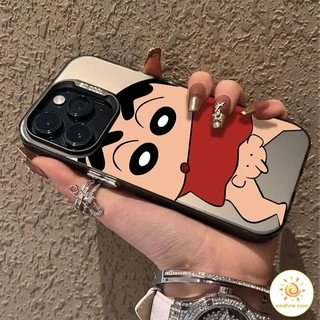 🔥GOOD🔥 เคสโทรศัพท์มือถือ การ์ตูนชินจัง เคสสำหรับไอโฟน 11 For iPhone16 17 11 12 13 14 15 Pro MAX XR XS 6 7 8 Plus SE2020