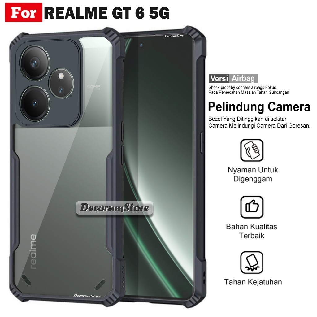 เคส REALME GT 6 6T Neo6 5G เกราะกันกระแทกโปร่งใส