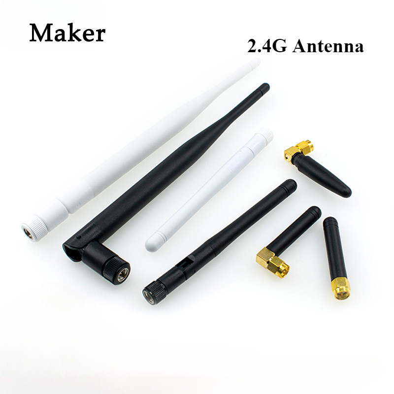 2 ชิ้น 2.4G เสาอากาศ SMA Connector WIFI เสาอากาศบลูทูธโมดูลเราเตอร์ไร้สายภายนอกใช้ในการตรวจสอบไร้สาย, ZIGBEE, สัญญาณ