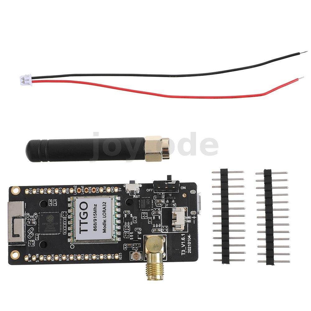 ลิลลี่โก® Ttgo LoRa32 868Mhz ESP32 LoRa OLED 0.96 นิ้วการ์ด SD บลูทูธ WIFI โมดูลไร้สาย ESP-32 SMA IP