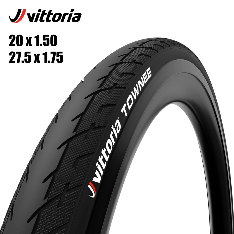 ยางนอก Vittoria Townee 20x1.50 (40-406), 27.5x1.75 (47-584) ขอบพับ 1 เส้น ยางทางเรียบ คุณภาพดีราคาย่