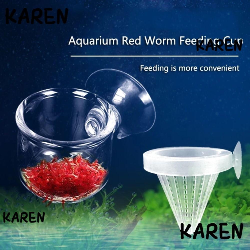 เครื่องป้อนอัตโนมัติ KAREN พร้อมถ้วยดูด พิพิธภัณฑ์สัตว์น้ําพลาสติก ให้อาหารหนอนแดง, เครื่องป้อนกรวยตะกร้าเรียว
