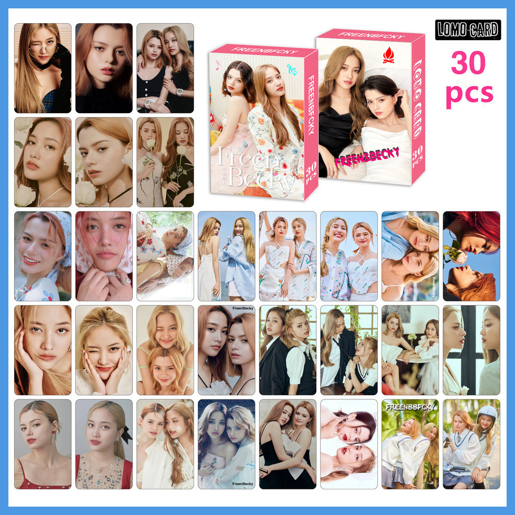 30pcs BUS Photocards Freen BECKY Lomo Cards Thai Star Because of You I Shine Secret Crush on You The Loyal Pin Postcards