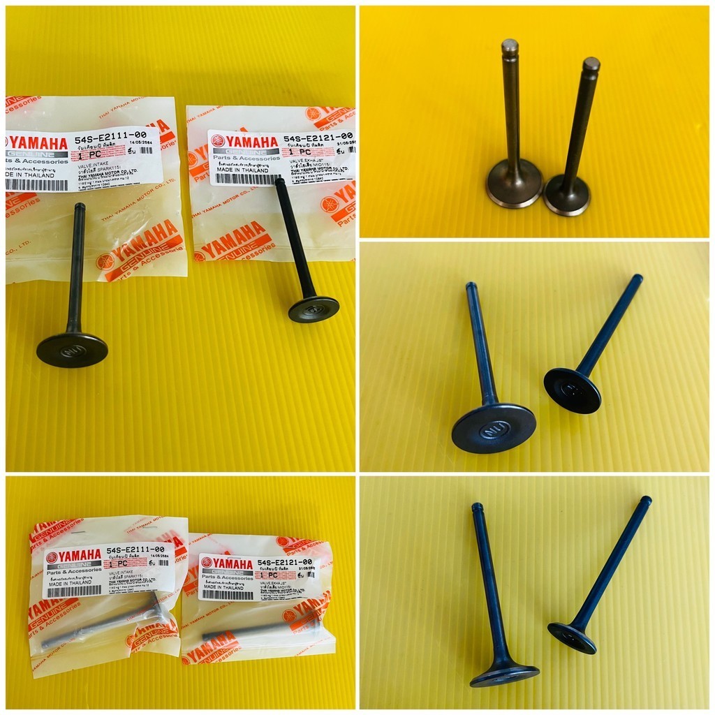 วาล์วไอเสีย+วาล์วไอดี Mio-115i,GT125,Fino125i,Spark115i,Fino-i,TTX แท้โรงงาน : WS : 54S-E2111-00 ,54