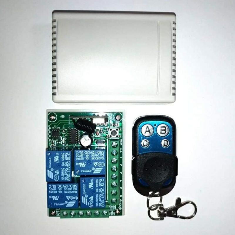 รีโมท รีโมท 4ช่อง รีโมทไร้สาย 433Mhz DC12v