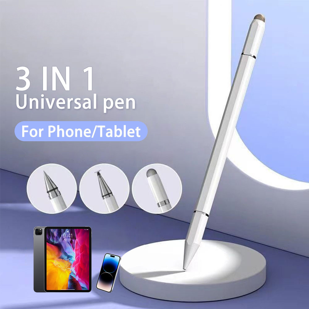 3 ใน 1 ปากกาสไตลัสสําหรับ Lenovo Tab M10 HD Gen 2 Plus 3rd 10.1 Extreme M8 HD M10 Pro P12 P11 Gen 2 