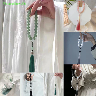 Peacellow 12 มม.SEL สร้อยข้อมือสไตล์โบราณมือ Twisted ลูกปัดลูกปัดโซ่พุทธทิเบตลูกประคําจี้เครื่องประดับของขวัญ TH