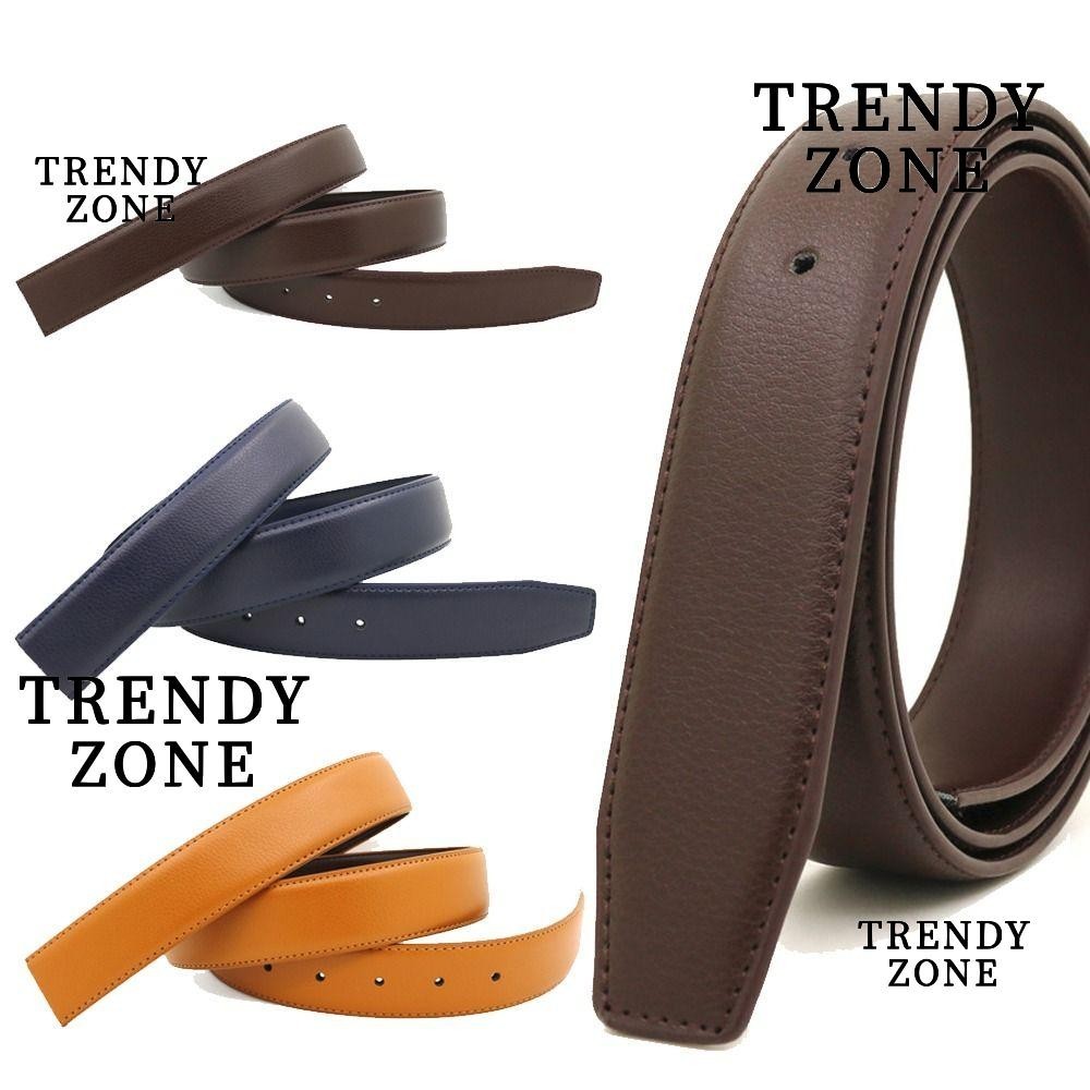 Trendyzone เข็มขัดหนังแท้ 120 ซม., หนังวัวเปลี่ยนไม่มีเข็มขัดหัวเข็มขัด, Casual Craft DIY Pin Buckle Band Body