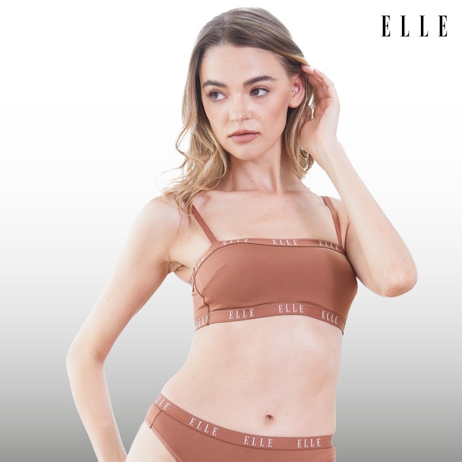 ELLE Lingerie ชุดชั้นใน Bralette Bra รูปแบบเกาะอกสายเดี่ยว มีฟองน้ำในตัว ELLE สไตล์ Sporty LH1848