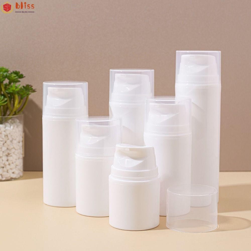 Blliss ขวดสูญญากาศโลชั่น, 30/50/80/100/120/150ml ขวดเครื่องสําอางเปล่ารีฟิล, ปั๊มสุญญากาศผลิตภัณฑ์ดูแลผิวคอนเทนเนอร์ขวดอิมัลชันพลาสติก