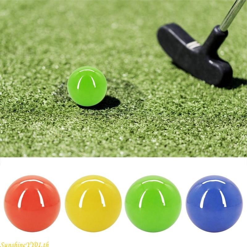 Sun 1 ชิ้น Park Golf เส้นผ่านศูนย์กลาง 60 มม. 2 36 นิ้วลูกกอล์ฟสีฟ้าสีเหลืองสีแดงสีเขียว