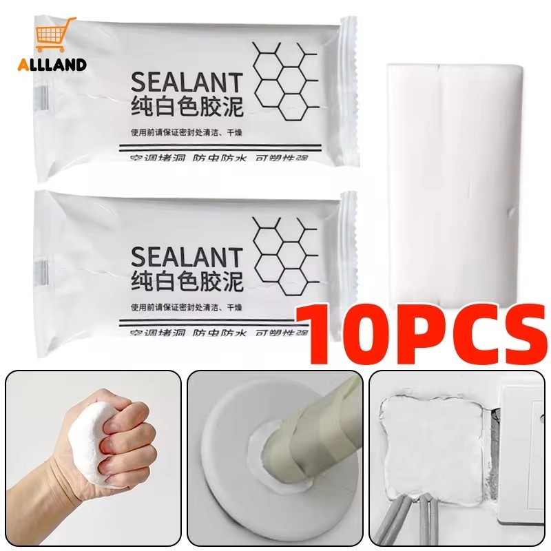 โคลนปิดผนึกรูผนัง 10 ชิ้น - เครื่องปรับอากาศในครัวเรือน Mending Wall Hole Clay - กันน้ําท่อระบายน้ําปิดผนึกโคลนซีล