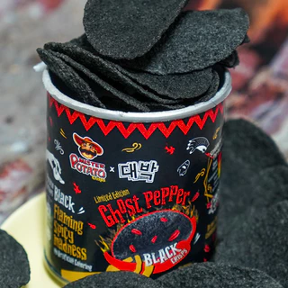 มันฝรั่งทอดกรอบ เผ็ดที่สุดในโลก Ghost Pepper Black Chips (เลือกรสได้)