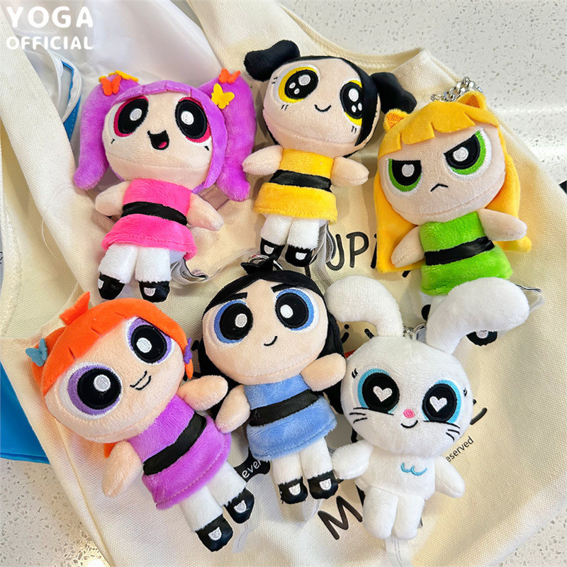 Njns The Powerpuff Girls Plush Doll Keyring Bunnies Gift