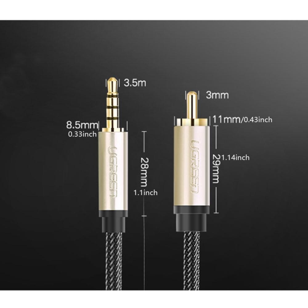 Timekey RCA 3.5 มม.แจ็ค Aux สายสเตอริโอดิจิตอล Coaxial Audio Line Applicies Mi TV รุ่นที่ 1 / 2 เวอร์ชัน I9M6