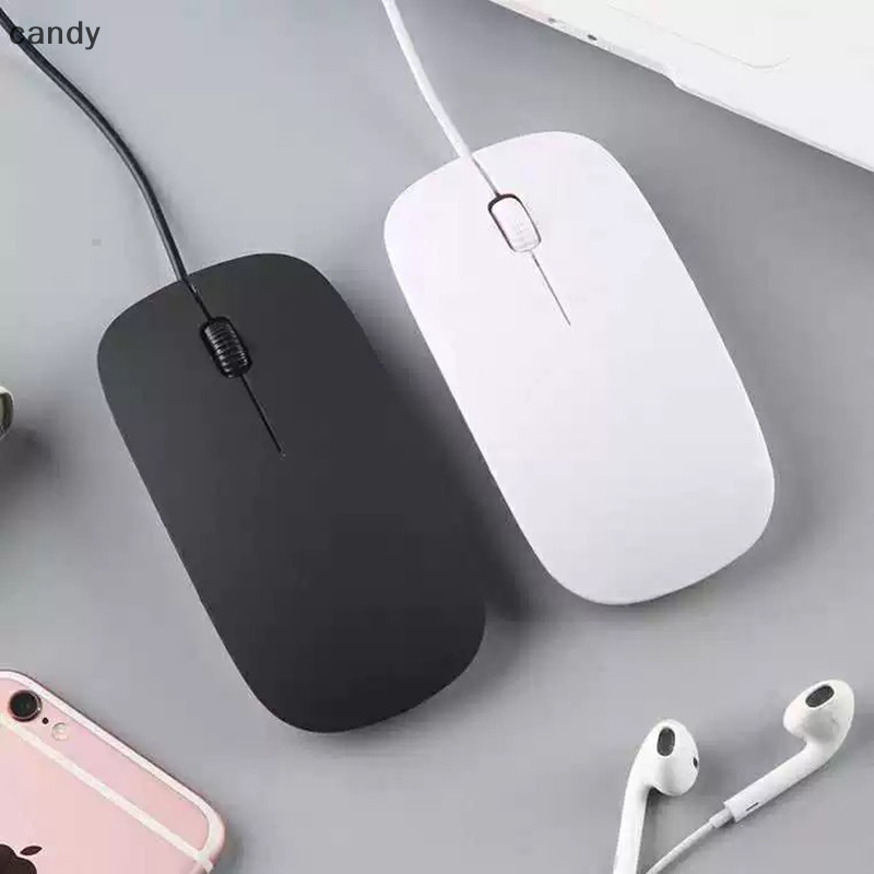 Ndy ขายร้อน Neutral เมาส์แบบมีสาย 2.4 Ghz พร้อมสาย USB Ergonomic Ultrathin เม้าส์สําหรับ PC แล็ปท็อปคอมพิวเตอร์ธุรกิจสํานักงานเมาส์ 1.2m N